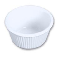60ml / 2 oz, 75mm / 2 7/8? Fluted Ramekin, White 