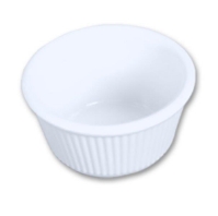 105ml / 3 1/2 oz, 85mm / 3 3/8? Fluted Ramekin, White 