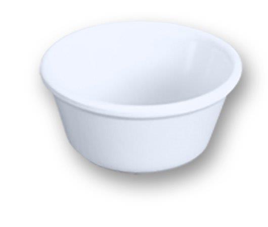 90ml / 3 oz, 80mm / 3 1/8? Contemporary Ramekin, White 