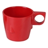 7 oz, 3 1/4in / 80mm Stacking Cup, Pure Red (4 Pack) 