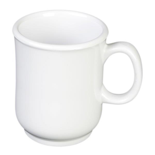 8 oz, 3? / 75mm Bulbous Mug, White 