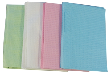 Rectangular Dental Bibs 33 x 45cm - White 