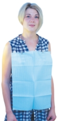 Rectangular Dental Bibs 33 x 45cm - Blue 