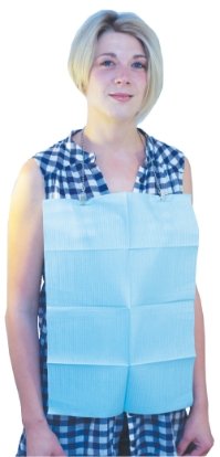 Rectangular Dental Bibs 33 x 45cm - Blue 