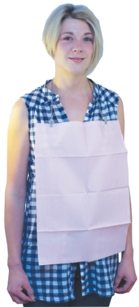 Rectangular Dental Bibs 33 x 45cm - Pink 