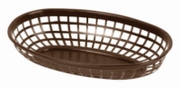 237mm / 9 3/8? Oval Basket, Brown 