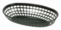 237mm / 9 3/8? Oval Basket, Black 
