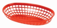 237mm / 9 3/8? Oval Basket, Red 
