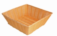 330mm x 330mm x 114mm / 13? x 13? x 4 1/2? Hand-Woven Basket, Square, Plastic 