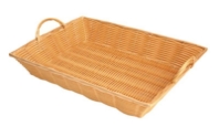 432mm x 324mm x 76mm / 17? x 12 3/4? x 3? Hand-Woven Basket w/ Handle, Plastics 