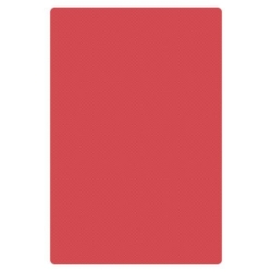 Red Cutting Board, HDPE, 18" X 12" X 1/2" (457mm x 305mm x 13mm) 