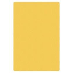 Yellow Cutting Board, HDPE, 18" X 12" X 1/2" (457mm x 305mm x 13mm)   