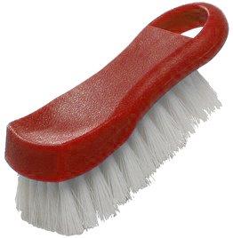 6? X 2 1/2? X 2? (152mm x 64mm x 51mm)  Cutting Board Brush, Red 