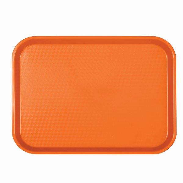 265mm X 345mm / 10 1/2? X 13 5/8?, Fast Food Tray, Rectangular, Plastic, Orange 