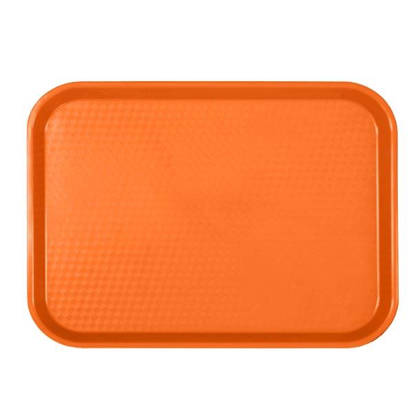 305mm X 412mm / 12? X 16 1/4?, Fast Food Tray, Rectangular, Plastic, Orange 