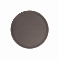 279mm / 11? Round Fiberglass Tray, Brown 