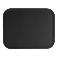 356mm x 457mm / 14? X 18? Rectangular Tray, Black, Fiberglass 