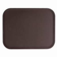 356mm x 457mm / 14? X 18? Rectangular Tray, Brown, Fiberglass 