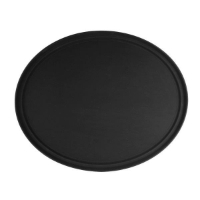 559mm x 686mm / 22? x 27? Oval Tray, Black, Fiberglass 