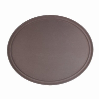 559mm x 686mm / 22? x 27? Oval Tray, Brown, Fiberglass 