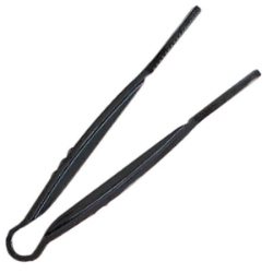 305mm / 12? Flat Grip Tong, Polycarbonate, Black 