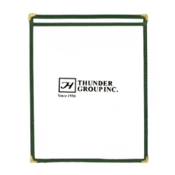 Single Menu Cover, 216mm x 279mm / 8 1/2? x 11? Green 