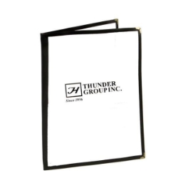 Double Fold Menu Cover, 216mm x 279mm / 8 1/2? x 11? Black 