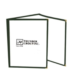 Triple Fold Menu Cover, 216mm x 279mm / 8 1/2? x 11? Green 