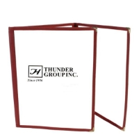 Triple Fold Menu Cover, 216mm x 279mm / 8 1/2? x 11? Maroon 