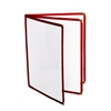 3 Page Book Fold Menu Cover, 216mm x 279mm / 8 1/2? x 11?, Maroon 