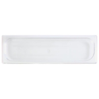 GN 2/4, Standard Solid Cover, Clear, for Polycarbonate Gastronorm Container 