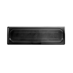 GN 1/2, Long Solid Cover, Black, for Polycarbonate Gastronorm Container 
