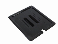 GN 1/6, Standard Solid Cover, Black, for Polycarbonate Gastronorm Container 