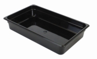 GN 1/1, 100mm Deep, 13Ltr Gastronorm Container, Polycarbonate, Black 