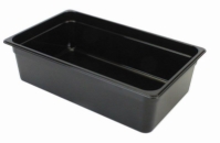 GN 1/1, 150mm Deep, 19.5 Ltr Gastronorm Container, Polycarbonate, Black 