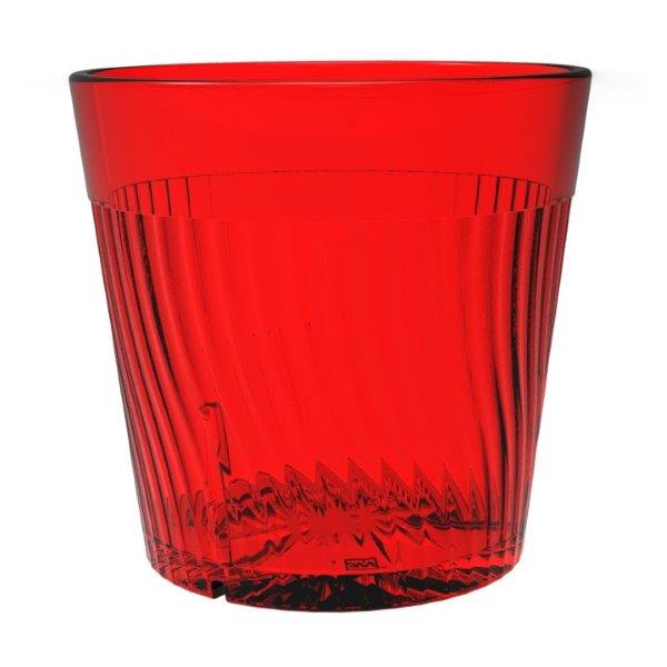 240ml / 8 oz Belize Rock Glass, Red (24 Pack) 