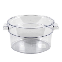1.9Ltr / 2 qt Clear Round Food Storage Container, Polycarbonate  