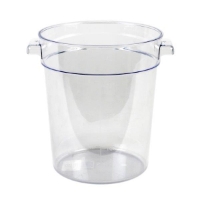 3.8Ltr / 4 qt Clear Round Food Storage Container, Polycarbonate  