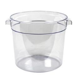 5.7Ltr / 6 qt Clear Round Food Storage Container, Polycarbonate  20cm diameter  