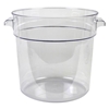 17Ltr / 18 qt Clear Round Food Storage Container, Polycarbonate  