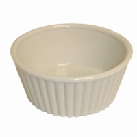 148ml / 5 oz, Fluted Ramekin, Bone White, ABS (Dozen) 