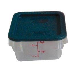 1.9Ltr / 2 qt (200mm x 181mm x 97mm) Square Food Storage Container, Polycarbonate 