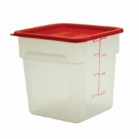 7.6Ltr / 8 qt (248mm x 222mm x 222mm) Square Food Storage Container, Polypropylene 