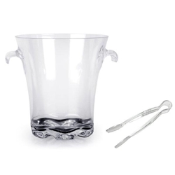 4.4Ltr / 4 qt, Ice Bucket w/ Tong, Polycarbonate 