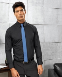 Colours poplin fitted long sleeve shirt 