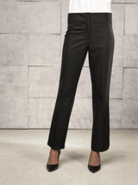Women's flat front hospitality trouser - bootcut 