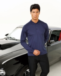 Long sleeve Coolchecker Pique Polo 