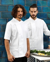 Culinary pull-on chef's short sleeve tunic 