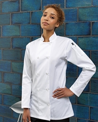 Womens long sleeve chefs jacket 