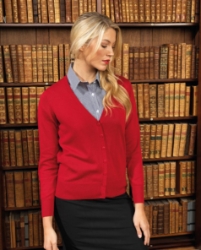 Womens button through knitted cardigan 